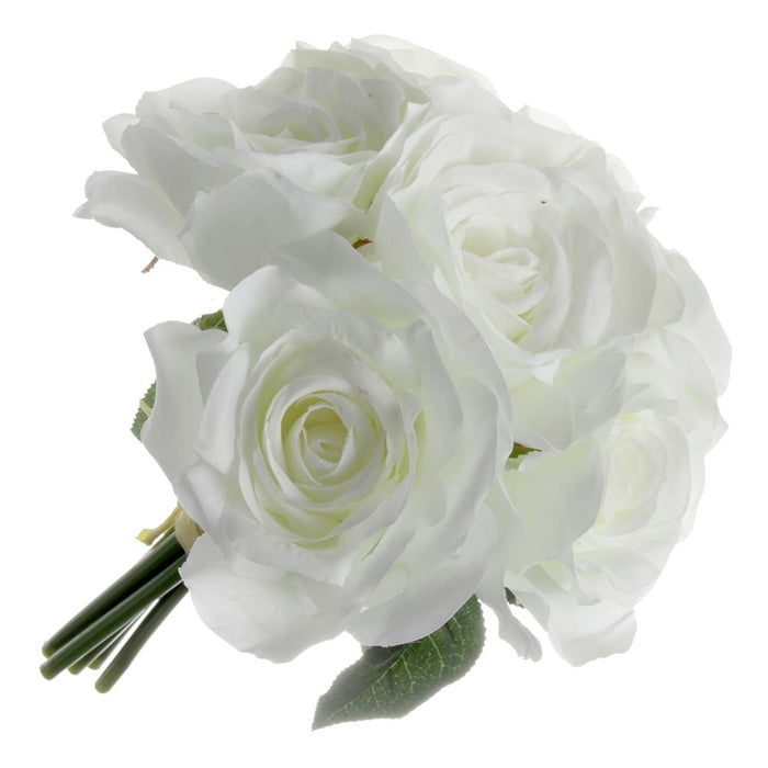 Rose Posy - Ivory (6 heads, 24cm long)