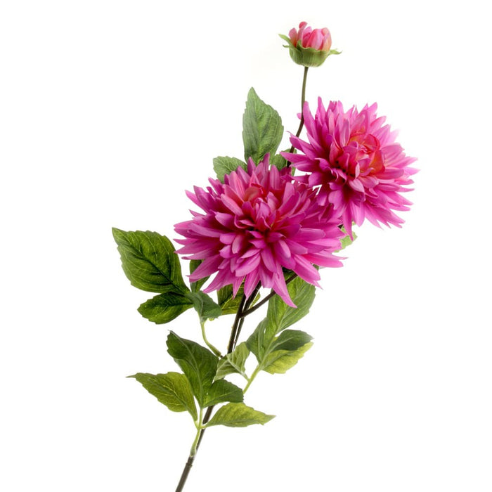 Spiked Dahlia - Cerise (108cm long, 4 heads)