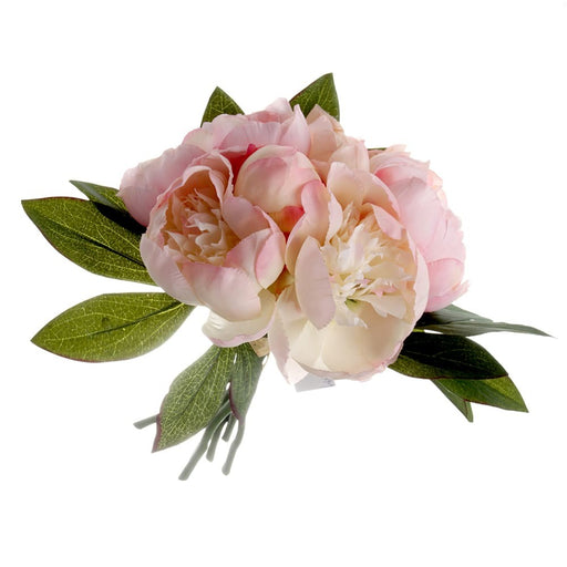 Peony Posy - Pink (30cm long, 6 heads)