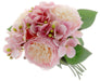 Peony & Hydrangea Bush - Pink Mix (28cm long)