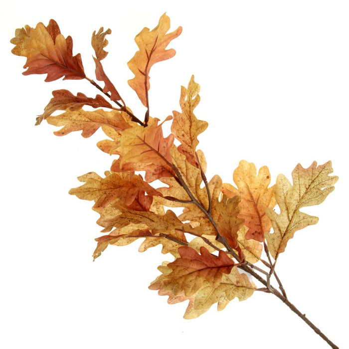 Oak Leaf Spray - Orange (73cm long)