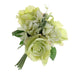 Rose and Gerbera Bundle - Green/Ivory (30cm long)