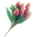 Tulip Bunch - Peach/Pink (9 heads, 44cm long)