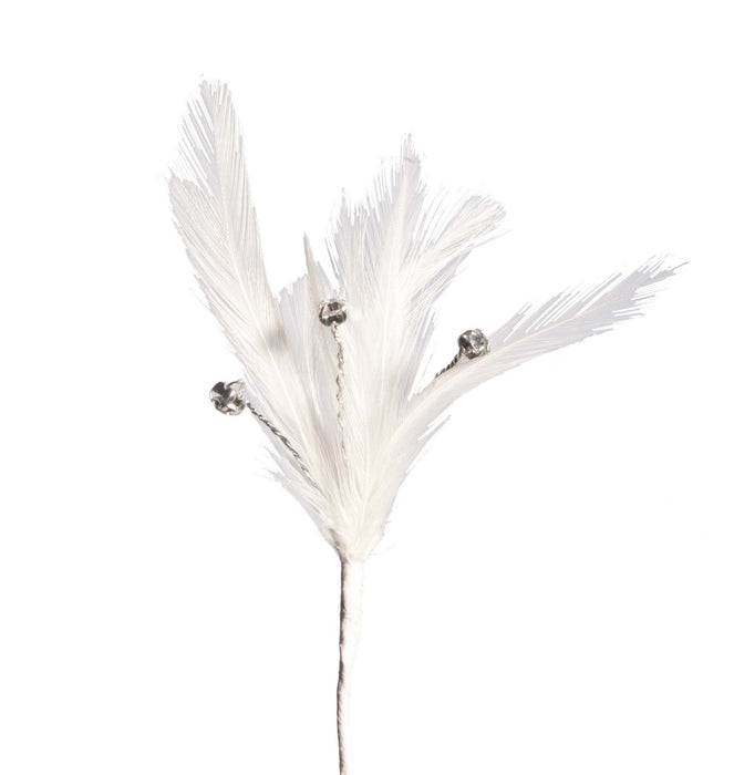 Flutters Feathers - White (15cm Long, 3pcs per pack)