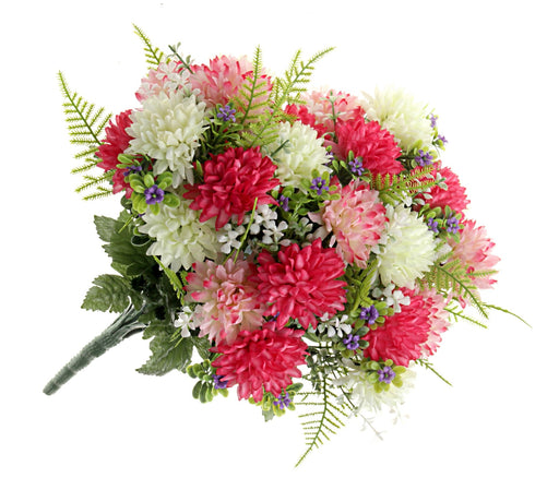 Pom Pom Dahlia Bouquet - Pink/Cream Mix (24 heads)