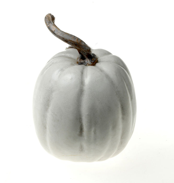 Small Artificial Valenciano Pumpkin - White (17cm x 25cm)