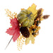 Pumpkin & Pinecone Pick - Brown & Orange (24cm long, 3 per pack)