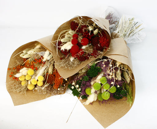 Dried Flower Bouquet (3 colour styles per box, 65cm long x 20cm diameter)