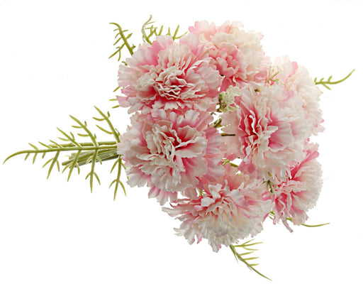 Carnation Bouquet - Pink/White (37cm long)