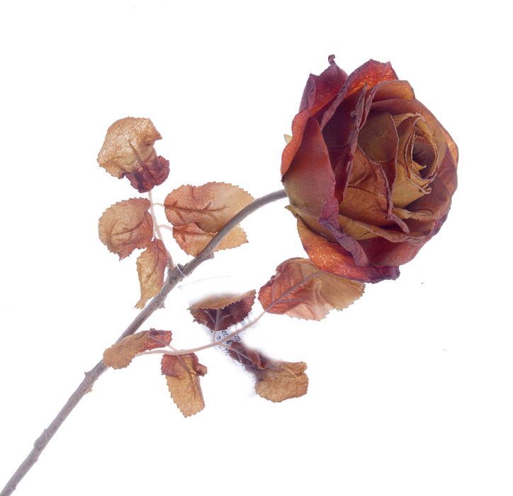 Single Autumn Rose - Pink (67cm long)