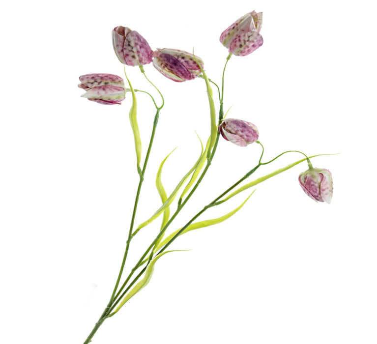 Artificial Fritillaria - Pink/Green (6 heads, 65cm long)