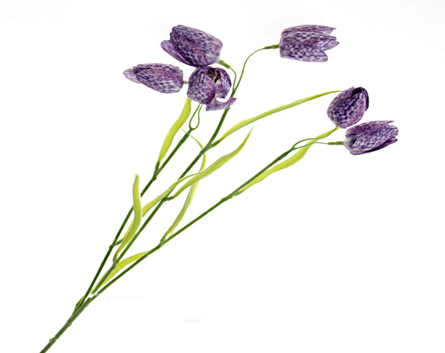 Artificial Fritillaria - Purple/Green (6 heads, 65cm long)