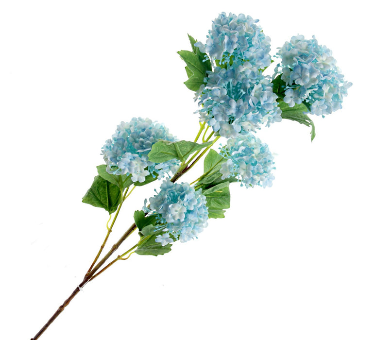 Snowball Viburnum Bush - Aqua (6 heads, 96cm long)