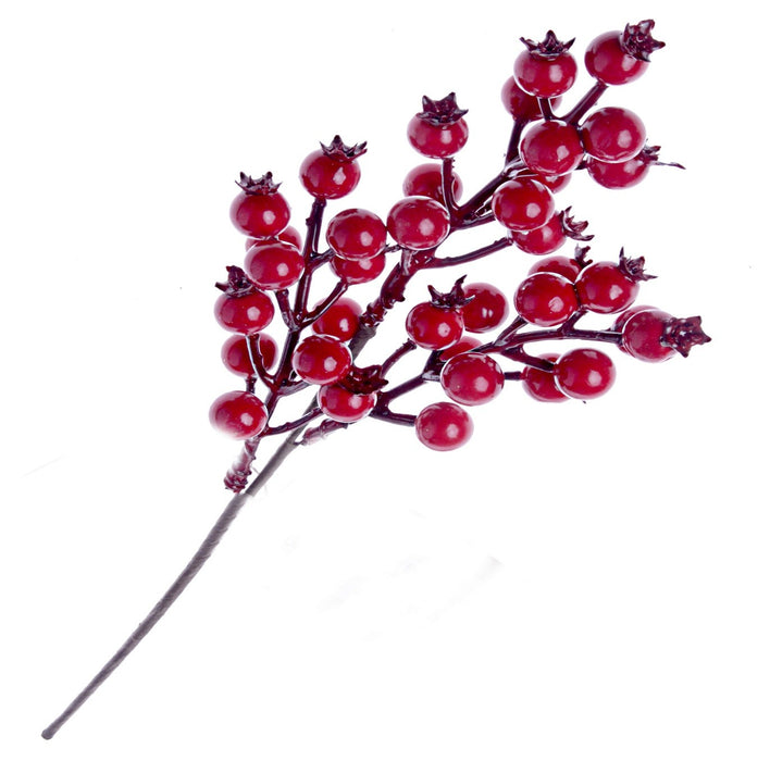 28cm Berry Spray - Red (28cm long)