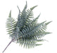 Frosty Leather Fern - Green/Grey (47cm long)