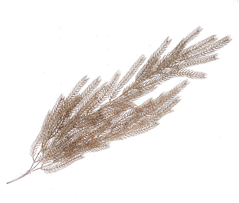 Trailing Glittered Pine Bush - Gold (75cm long)