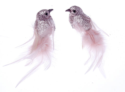 Glittered Doves - Pink (2pcs per pk)