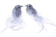 Glittered Doves - Silver (2pcs per pk)