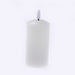 LED Wax Candle with 3D Flame - Ivory (5cm diameter x 12.5cm height)