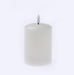 LED Wax Candle with 3D Flame - Ivory (7.5cm diameter x 10cm height)