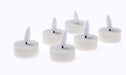 Set of 6 LED Tealight Candles - White (3.8cm Diameter x 4.5cm height)